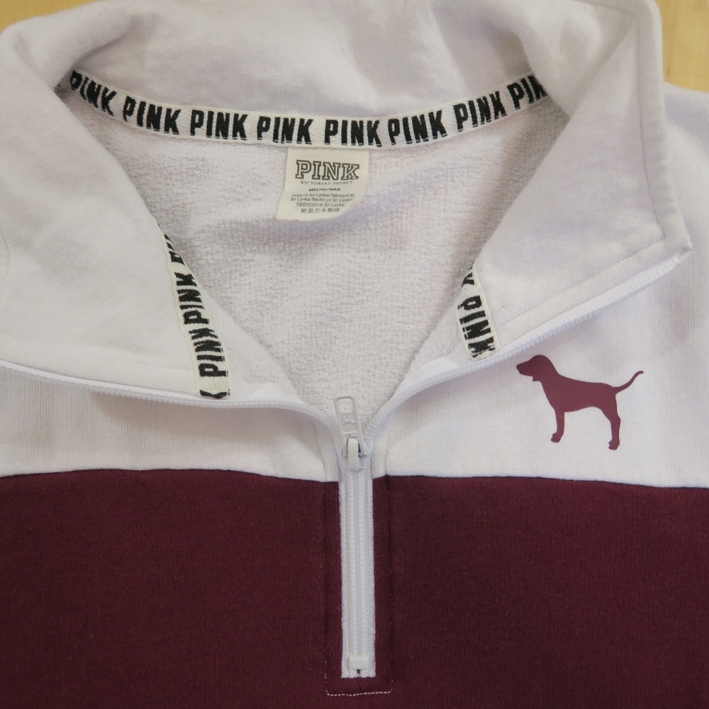 Victoria's Secret PINK 1/4 Zip Pullover Sweater - Picture 2 of 4